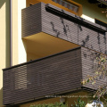 Wood Plastic Composite WPC Garden Railing vertical Fence/Fencing better than pvc vinyl fence